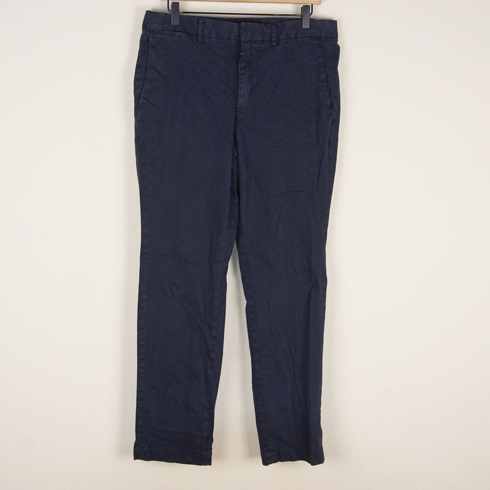 Banana Republic Aiden Slim Authentic Blue Slim Fit Chino Pants Mens Sz 33 x 32